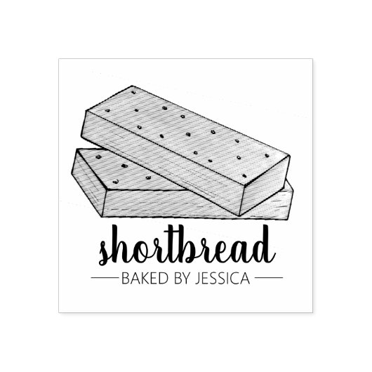 Homemade Scottish Shortbrood Biscuits, gebrand doo Rubberstempel (Afrduk)