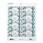 Homemade Soap Business Blueberries Hand Drawn Etiket (Full Sheet)