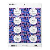 Homemade Soap Business Blueberry Hand Dradenlabel Etiket (Full Sheet)