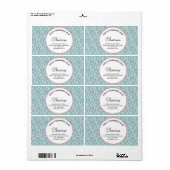 Homemade Soap Business Cherry Waterverf Label (Full Sheet)