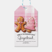Homemade Soap Business Cookies Christmas Label Cadeaulabel (Voorkant)