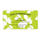 Homemade Soap Business Lemon Art Label (Voorkant)