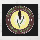Homemade Sorghum Syrup Label Sjabloon Likeurfles Etiket (Enkel label)