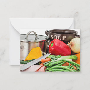 Homemade Soup...Yum! Notitiekaartje