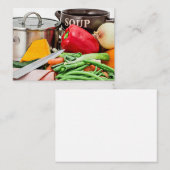 Homemade Soup...Yum! Notitiekaartje (Voorkant / Achterkant)