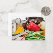 Homemade Soup...Yum! Notitiekaartje (Voorkant / Achterkant in situ)