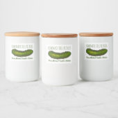 Homemade Sour Dill Green Kosher Pickles Canning Voedselcontainer Etiket (Flessen)