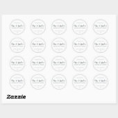 Homemade Soy Candle Chic Calligraphy Off-Black Ronde Sticker (Vel)