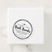 Homemade Spa Bath Bomb Bedankjes Labels (In situ)
