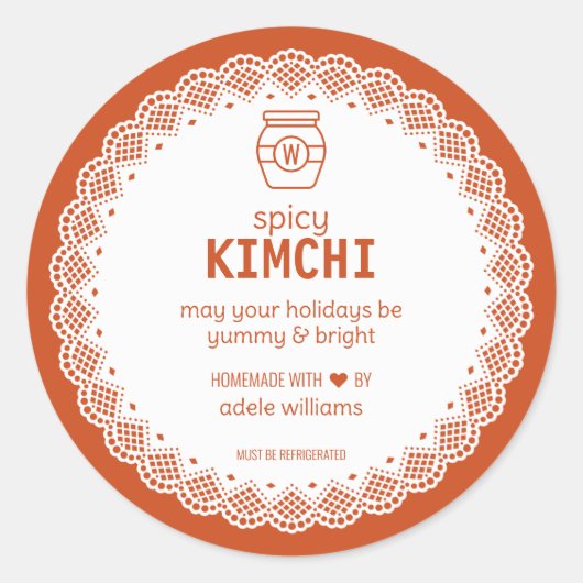 Homemade Spicy Kimchi Sticker (Voorkant)