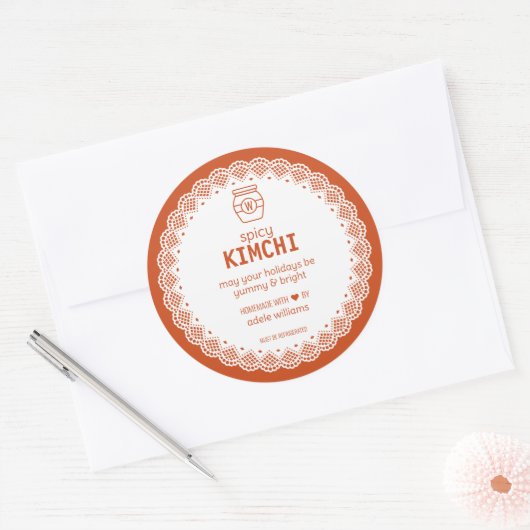 Homemade Spicy Kimchi Sticker (Envelop)