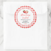Homemade Strawberry Cordial Bottle Label (Tas)
