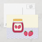 Homemade Strawberry Jam Briefkaart (Voorkant / Achterkant)