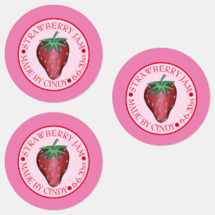 Homemade Strawberry Jam Jelly PReserves Labels