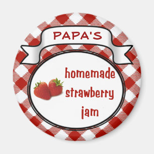 Homemade Strawberry Jam Magneet