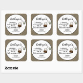 Homemade Sweet Tea Moonshine Gepersonaliseerd Vierkante Sticker (Vel)