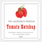 Homemade Tomato Ketchup | Sauce Label (Voorkant)