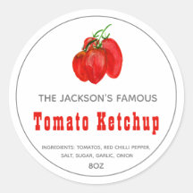Homemade Tomato Ketchup | Sauce Label