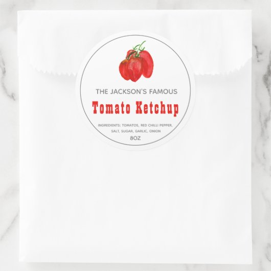 Homemade Tomato Ketchup | Sauce Label (Tas)