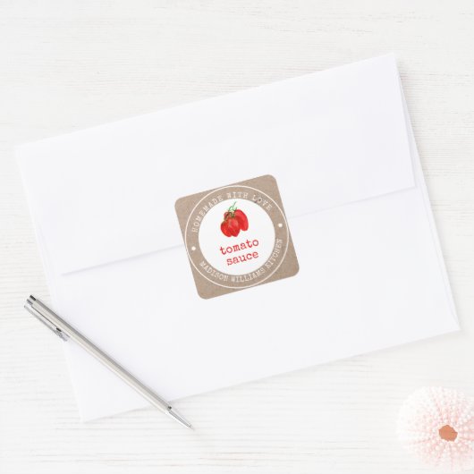 Homemade Tomato Sauce Canning Label (Envelop)