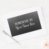 Homemade van Bakery Cookie Cake  Blackboard Rechthoekige Sticker (Envelop)