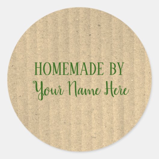 Homemade van Bakery Cookie Cake Craft Ronde Sticker (Voorkant)