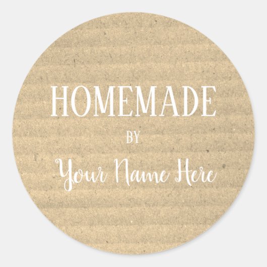 Homemade van Bakery Cookie Cake Craft Ronde Sticker (Voorkant)