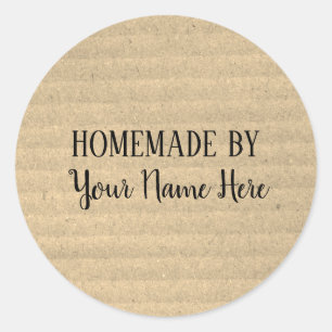 Homemade van Bakery Cookie Cake  Craft Ronde Sticker