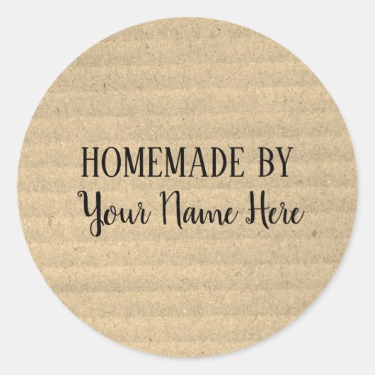 Homemade van Bakery Cookie Cake  Craft Ronde Sticker (Voorkant)