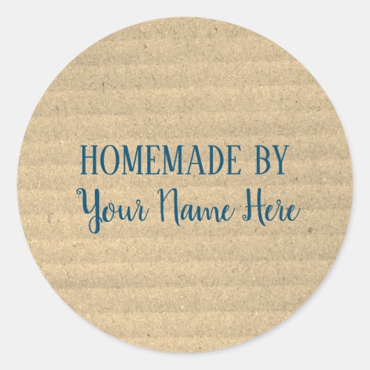 Homemade van Bakery Cookie Cake Craft Ronde Sticker (Voorkant)