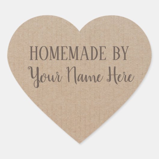 Homemade van Cookie Cake  Craft Hart Sticker (Voorkant)