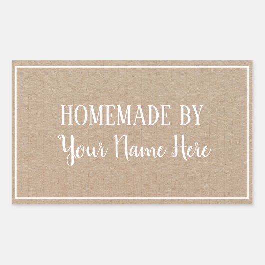 Homemade van Cookie Cake  Craft Rechthoekige Sticker (Voorkant)