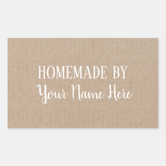 Homemade van Cookie Cake  Craft Rechthoekige Sticker (Voorkant)