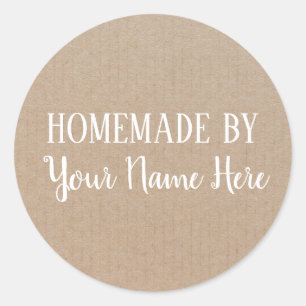 Homemade van Cookie Cake  Craft Ronde Sticker