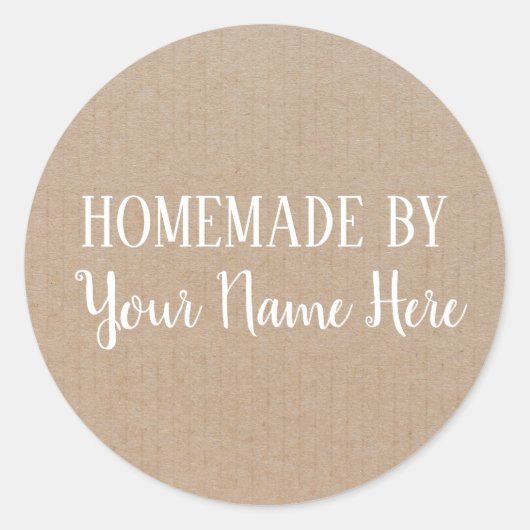 Homemade van Cookie Cake  Craft Ronde Sticker (Voorkant)