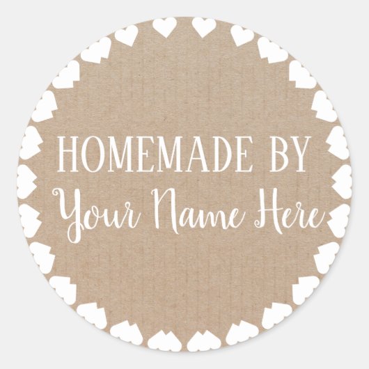 Homemade van Cookie Cake  Craft Ronde Sticker (Voorkant)