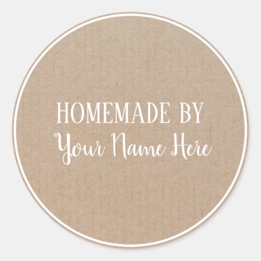 Homemade van Cookie Cake  Craft Ronde Sticker (Voorkant)