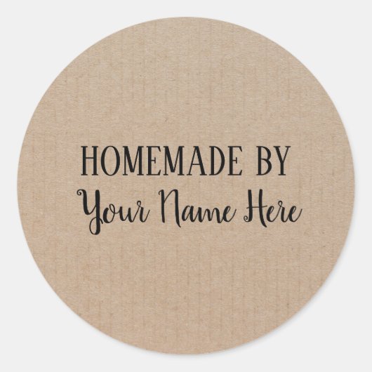 Homemade van Cookie Cake  Craft Ronde Sticker (Voorkant)