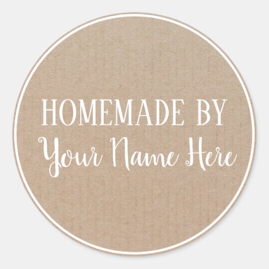 Homemade van Cookie Cake  Craft Ronde Sticker (Voorkant)