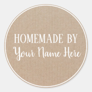 Homemade van Cookie Cake Craft Ronde Sticker