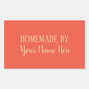 Homemade van Cookie Cake elegant modern Rechthoekige Sticker