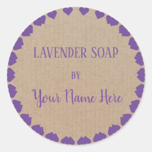Homemade van Lavender Soap  Craft Ronde Sticker