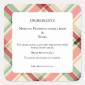 Homemade Vanilla Extract Bottle Ingredients Labels (Voorkant)