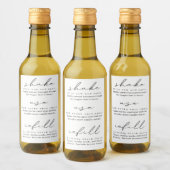 Homemade Vanilla Extract Instructies Etiket (Flessen)
