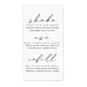 Homemade Vanilla Extract Instructies Etiket (Voorkant)