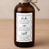 Homemade Vanilla Extract Instructions Doodle Label Wijn Etiket