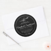 Homemade vanilla sandalwood kandelen ronde sticker (Envelop)