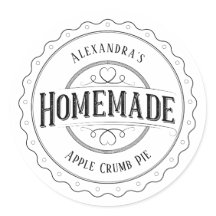 Homemade Vintage Personalized Label Stickers