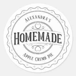 Homemade Vintage Personalized Label Stickers