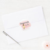 Homemade voor u met Stijlverkopers Ronde Sticker (Envelop)